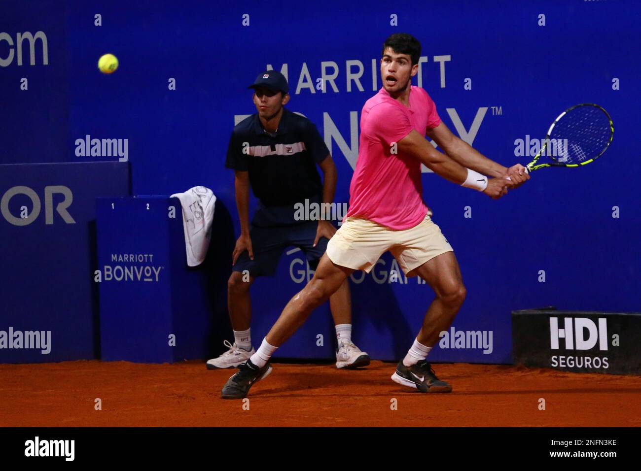 Carlos Alcaráz Tenista Español en el ATP de Buenos Aires Stockfoto