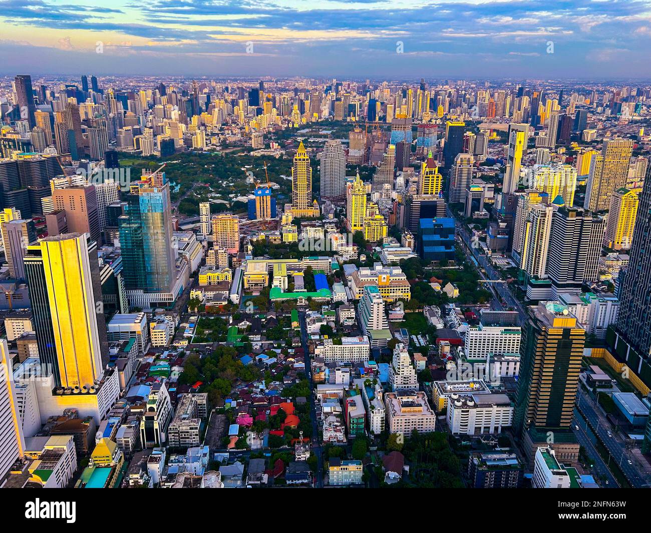 Bangkok, Thailand, Übersicht Business Center City, Gebäude Stockfoto