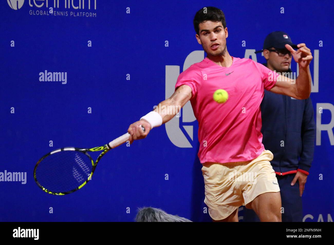 Carlos Alcaráz Tenista Español en el ATP de Buenos Aires Stockfoto