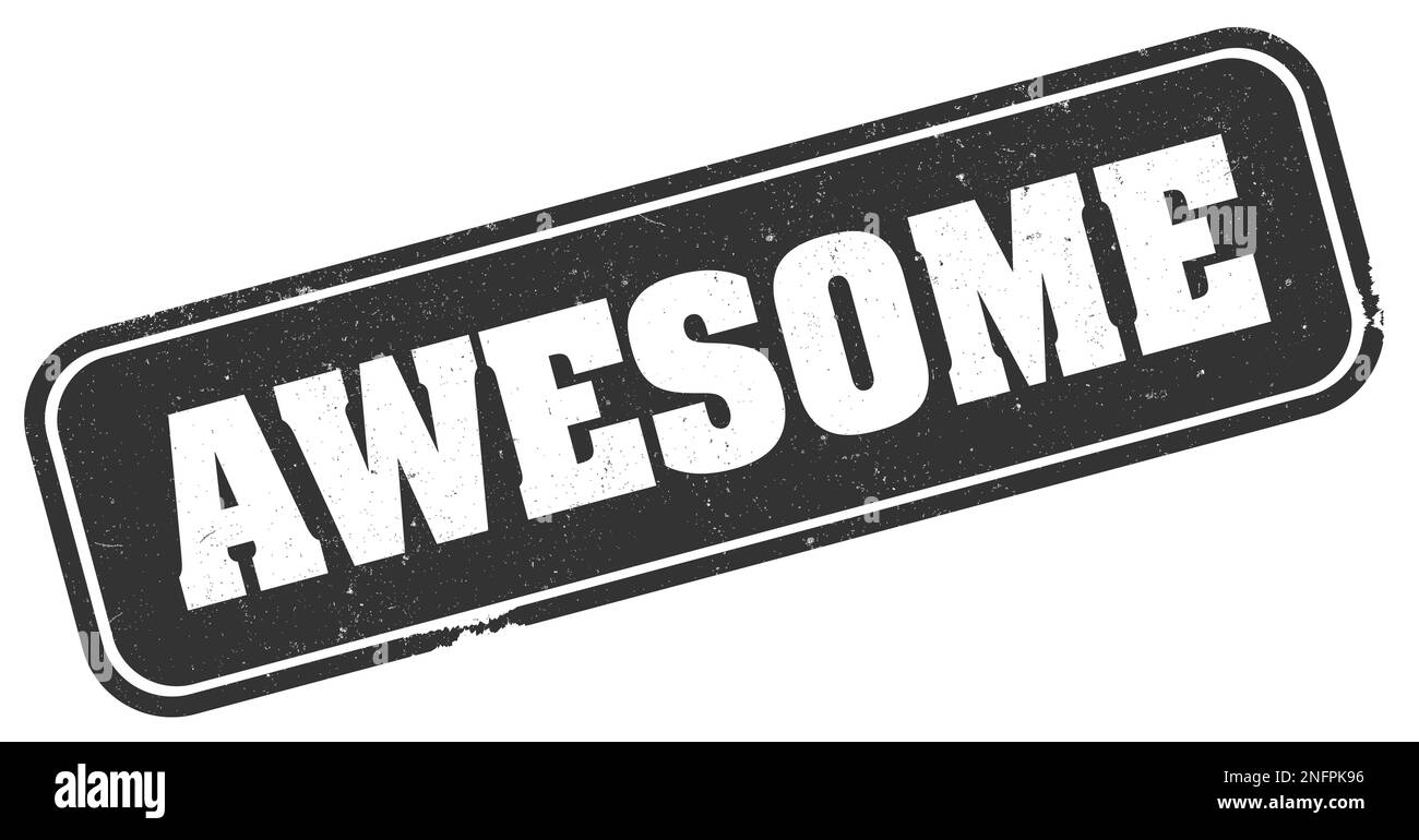 Grunge ehrfürchtige Abnicken drucken Vektor-illustration isoliert auf weißem Stockfoto