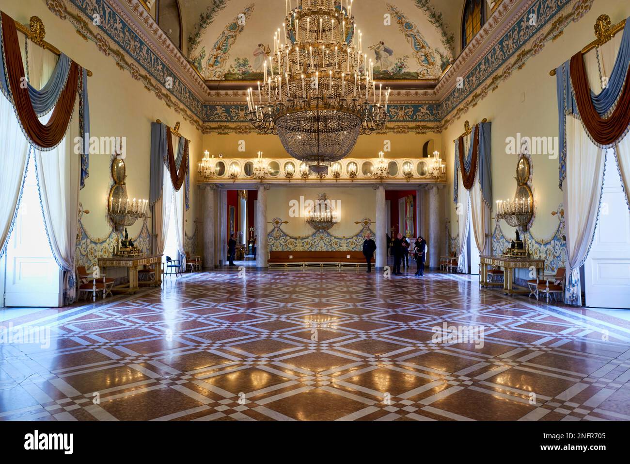 Neapel Kampanien Italien. Das Museo di Capodimonte ist ein Kunstmuseum im Palast von Capodimonte, einem großen Bourbon-palazzo in Neapel, Italien. Die Stockfoto