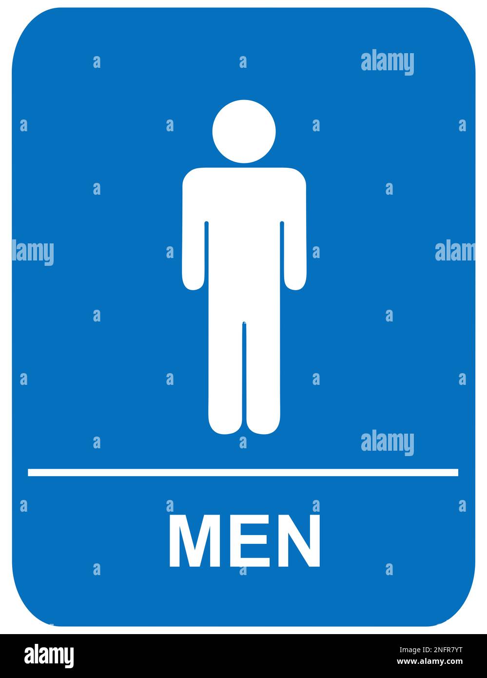 Mens restroom Zeichen Stockfoto