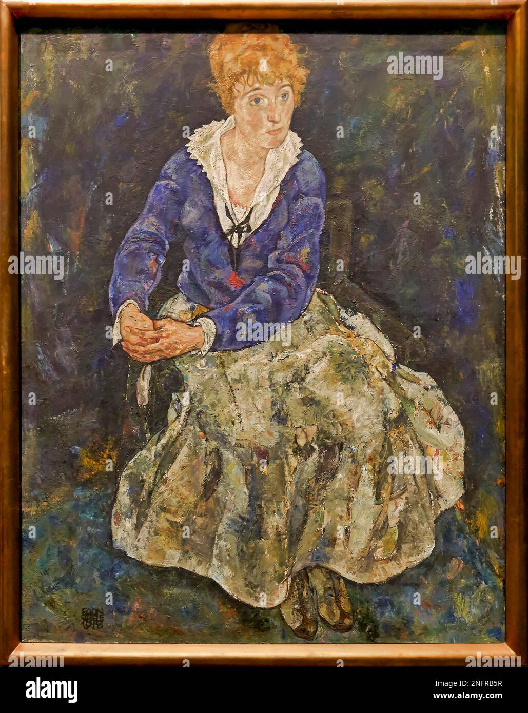 Egon Schiele - Porträt der Künstlerfrau Edith Schiele (1917-18) - Belvedere-Museum, Wien Österreich Stockfoto Egon Schiele - Porträt der Künstlerfrau Edith Schiele (1917-18) - Belvedere-Museum, Wien Österreich Stockfoto