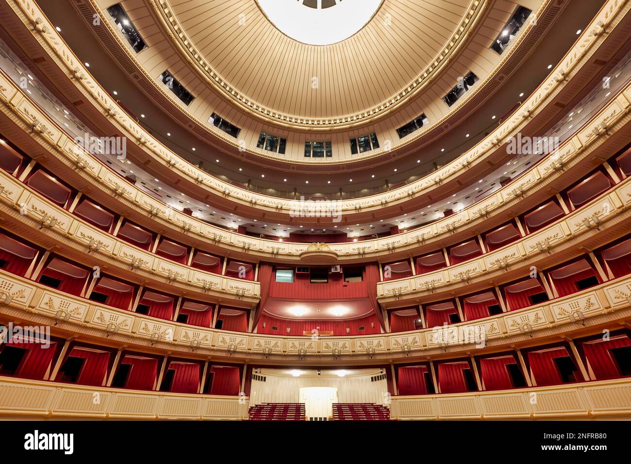 Die Wiener Staatsoper (Wiener Staatsoper) - Wien Österreich Stockfoto