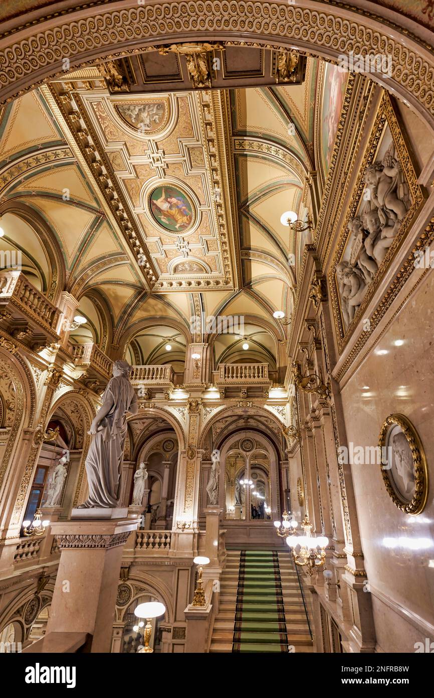Die Wiener Staatsoper (Wiener Staatsoper) - Wien Österreich Stockfoto