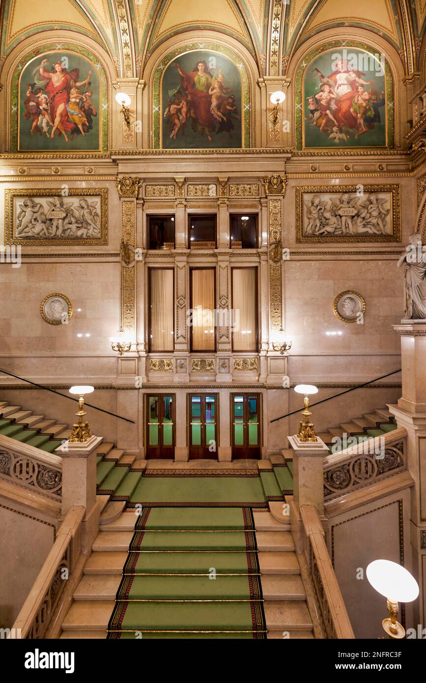 Die Wiener Staatsoper (Wiener Staatsoper) - Wien Österreich Stockfoto