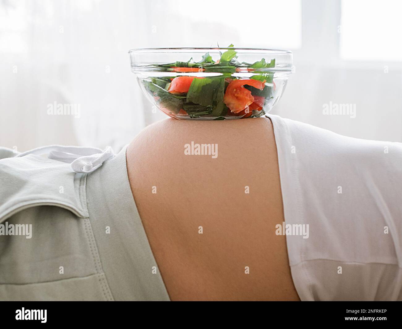 Gesunde Ernährung schwangerer Frauen Stockfoto