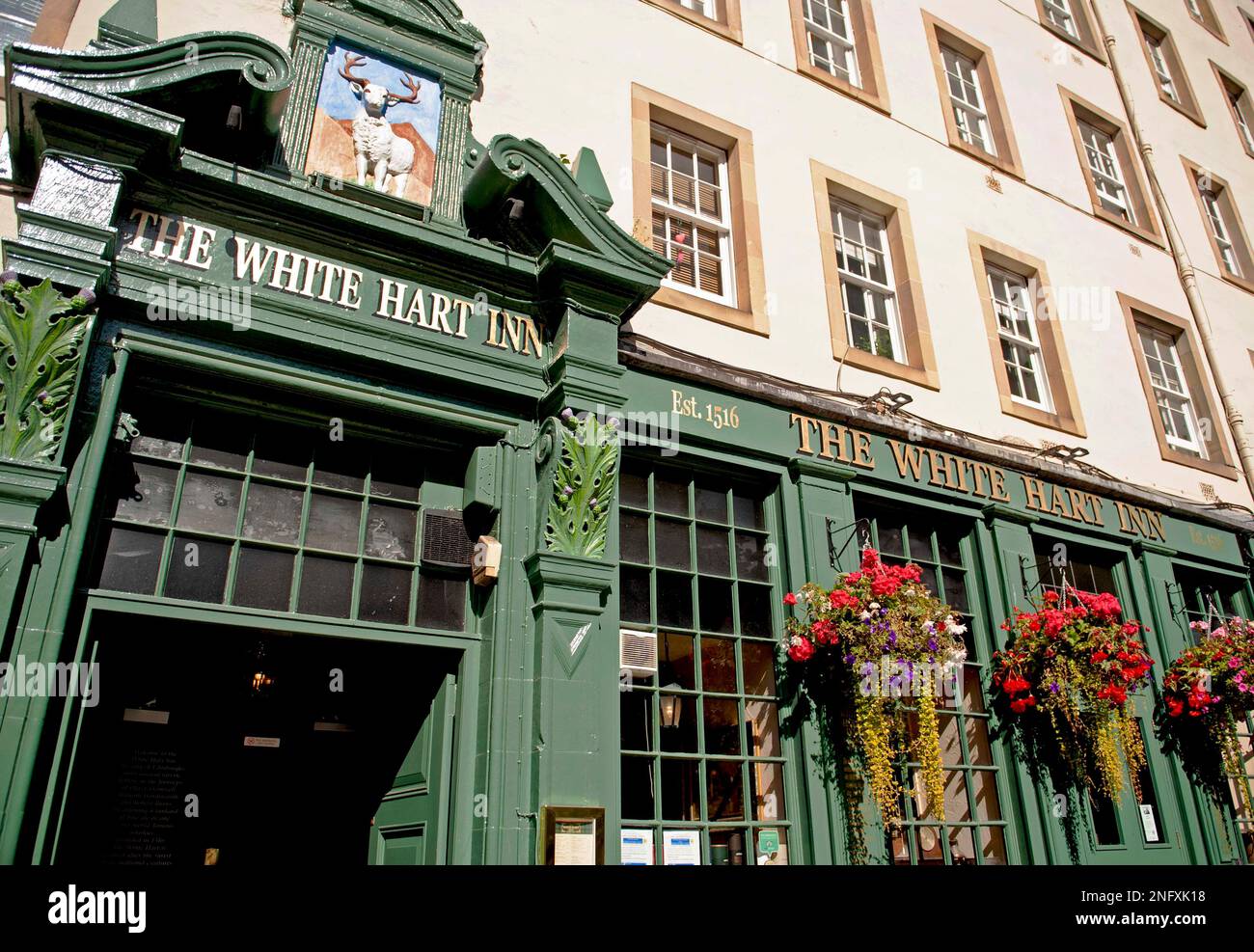 Das White Hart in der Altstadt von Edinburgh Stockfoto