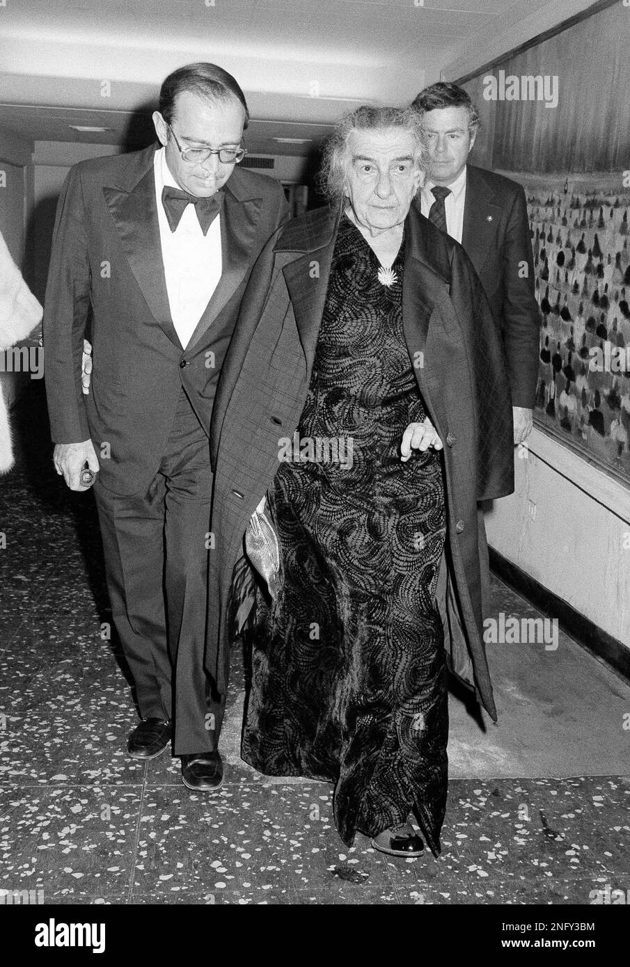 Under tight security, former Israeli Prime Minister Golda Meir leaves ...