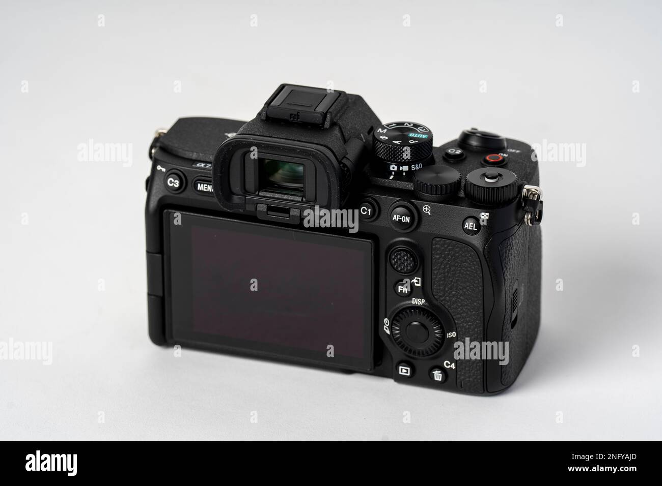 Sony Alpha A7 IV Hybrid MILC Kamera ohne Spiegel, Kameragehäuse. Die beste spiegellose Kamera. Sony Alpha Stockfoto