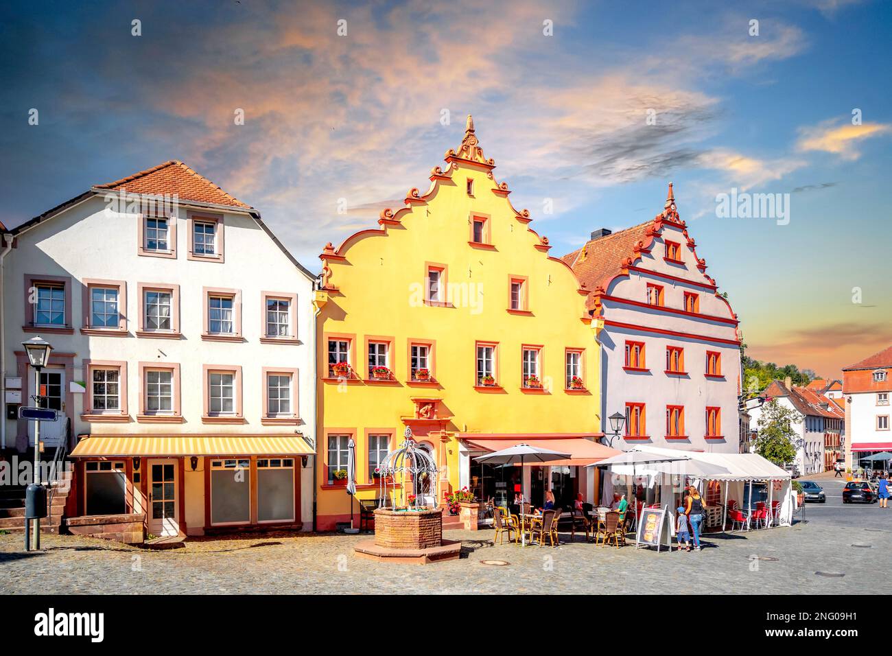 Altstadt von Ottweiler, Deutschland Stockfoto