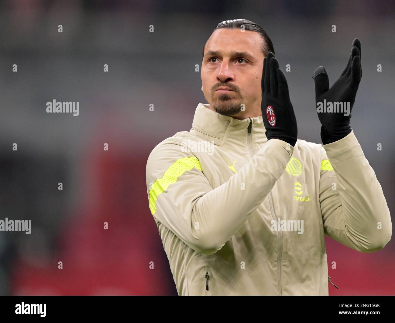 Waalwijk, Niederlande. 17. Februar 2023. MAILAND - Zlatan Ibrahimovic vom AC Mailand während der italienischen Serie Spielte der AC Mailand und der Turin FC am 10. Februar 2023 im Stadion San Siro in Mailand, Italien. AP | niederländische Höhe | Gerrit van Köln Gutschein: ANP/Alamy Live News Stockfoto