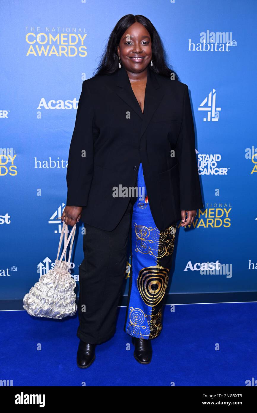 London, Großbritannien. London, Großbritannien. 17. Februar 2023 Lolly Adefope nimmt an den National Comedy Awards für Stand Up to Cancer im Roundhouse in London Teil. Foto: Freitag, 17. Februar 2023. Das Foto sollte lauten: Matt Crossick/Empics/Alamy Live News Stockfoto