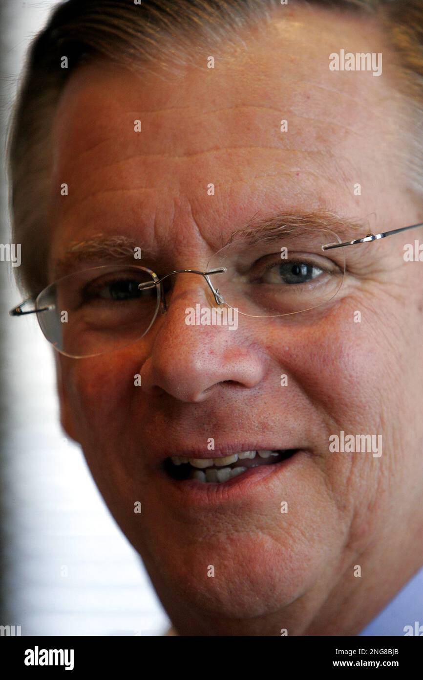 H. J. Heinz Chief Executive William R. Johnson in his office in ...