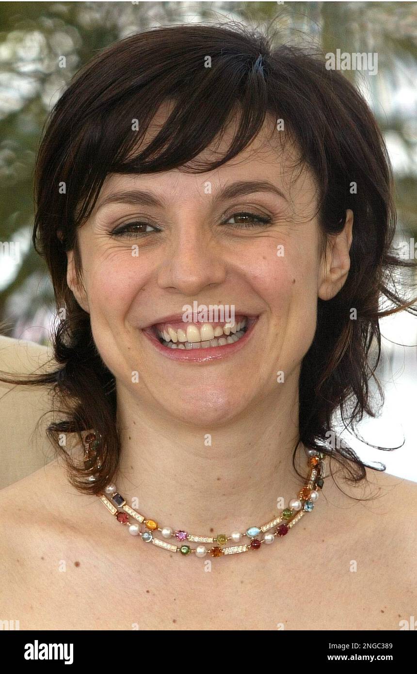 Italian actress Michela Cescon poses for photographers during a photo