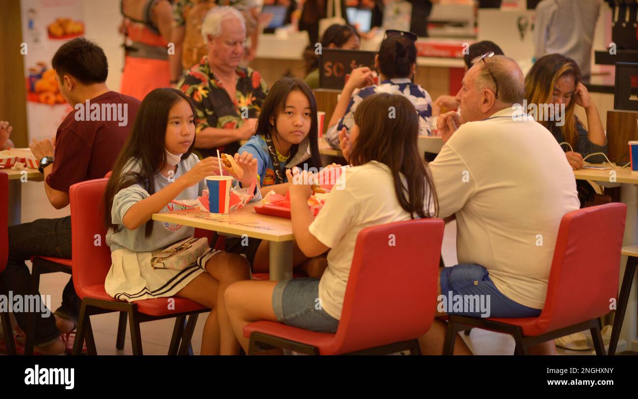 KFC Central Festival Mall Pattaya Thailand Stockfoto