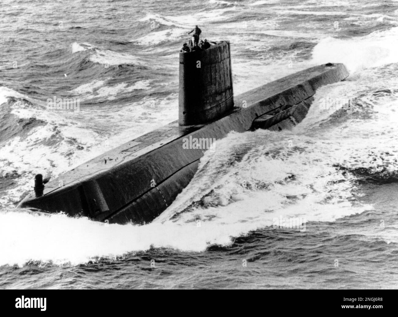 The submarine Nautilus seen in this photo on Jan. 23, 1978, the world's