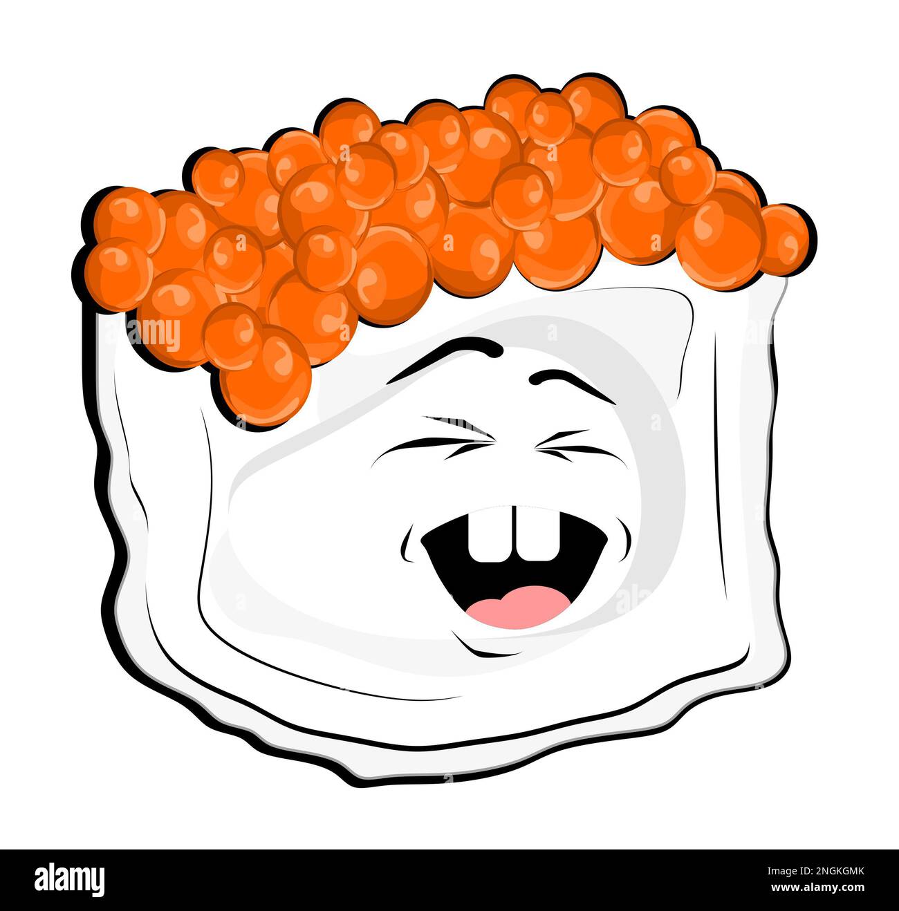 Lächelndes Sushi Stockfoto