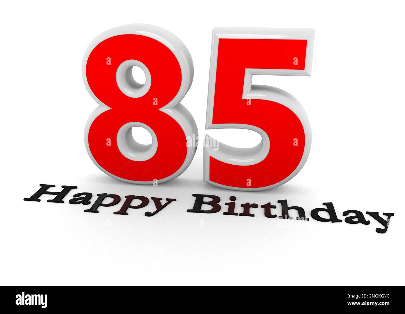 Das ist eine 3D-Darstellung einer Zahl mit dem Schriftzug Happy Birthday Stockfoto Das ist eine 3D-Darstellung einer Zahl mit dem Schriftzug Happy Birthday Stockfoto