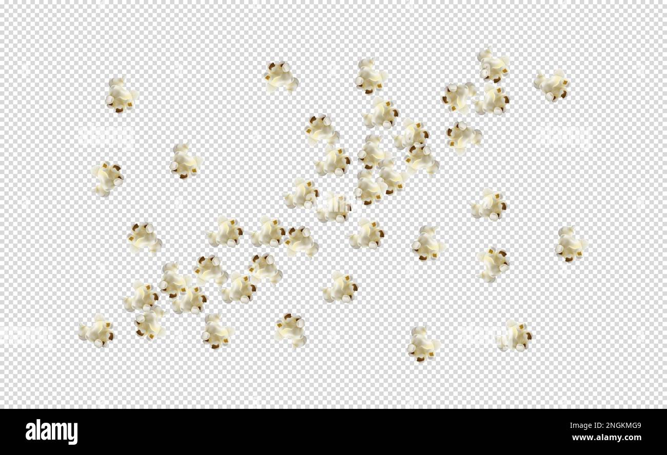 Popcorn-Sammlung isoliert. Vektordarstellung. Stock Vektor