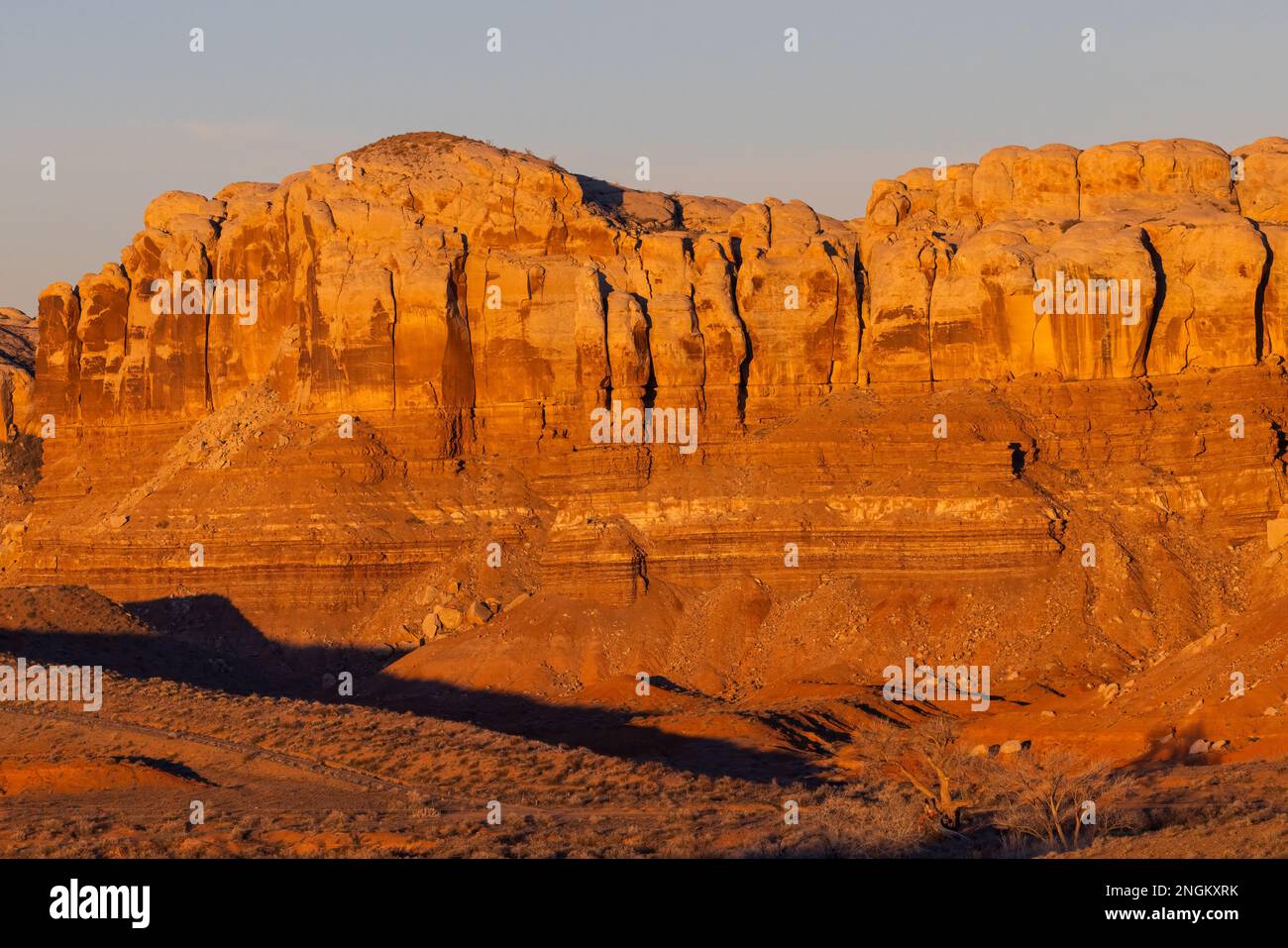Erodierte Formationen, Bluff, Utah Stockfoto