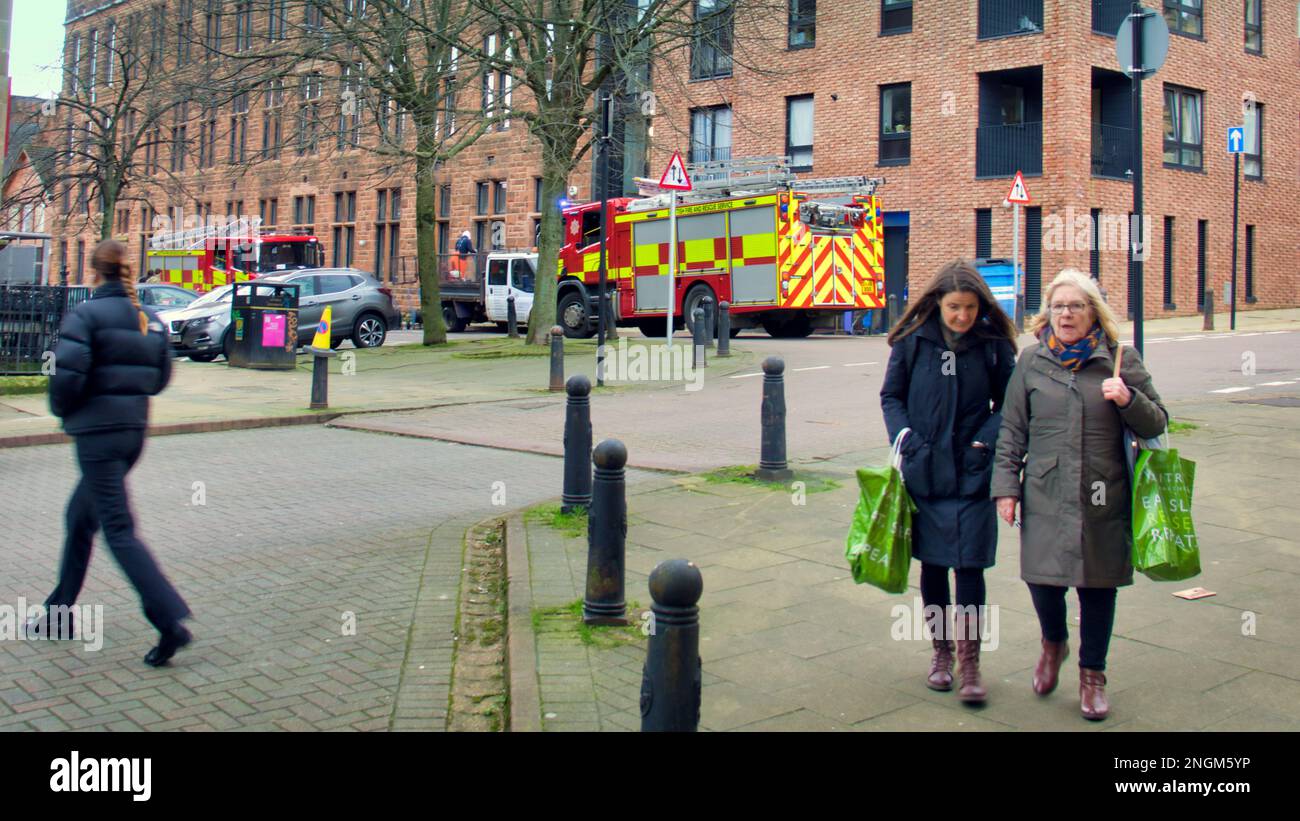 Feuerwehrwagen von Vorfall partick Stockfoto