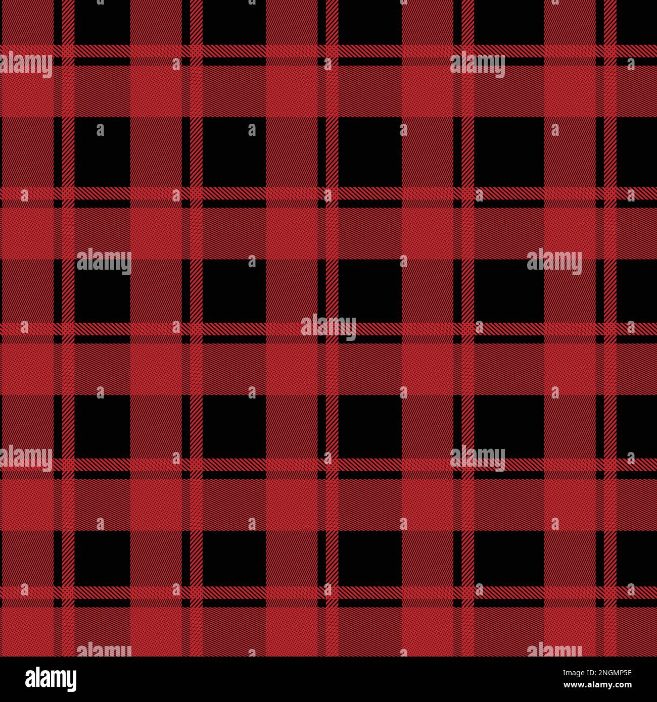 Nahtlose plaid Hintergrund mit Schwarz Braun und Rot, Vektor, Abbildung Stock Vektor