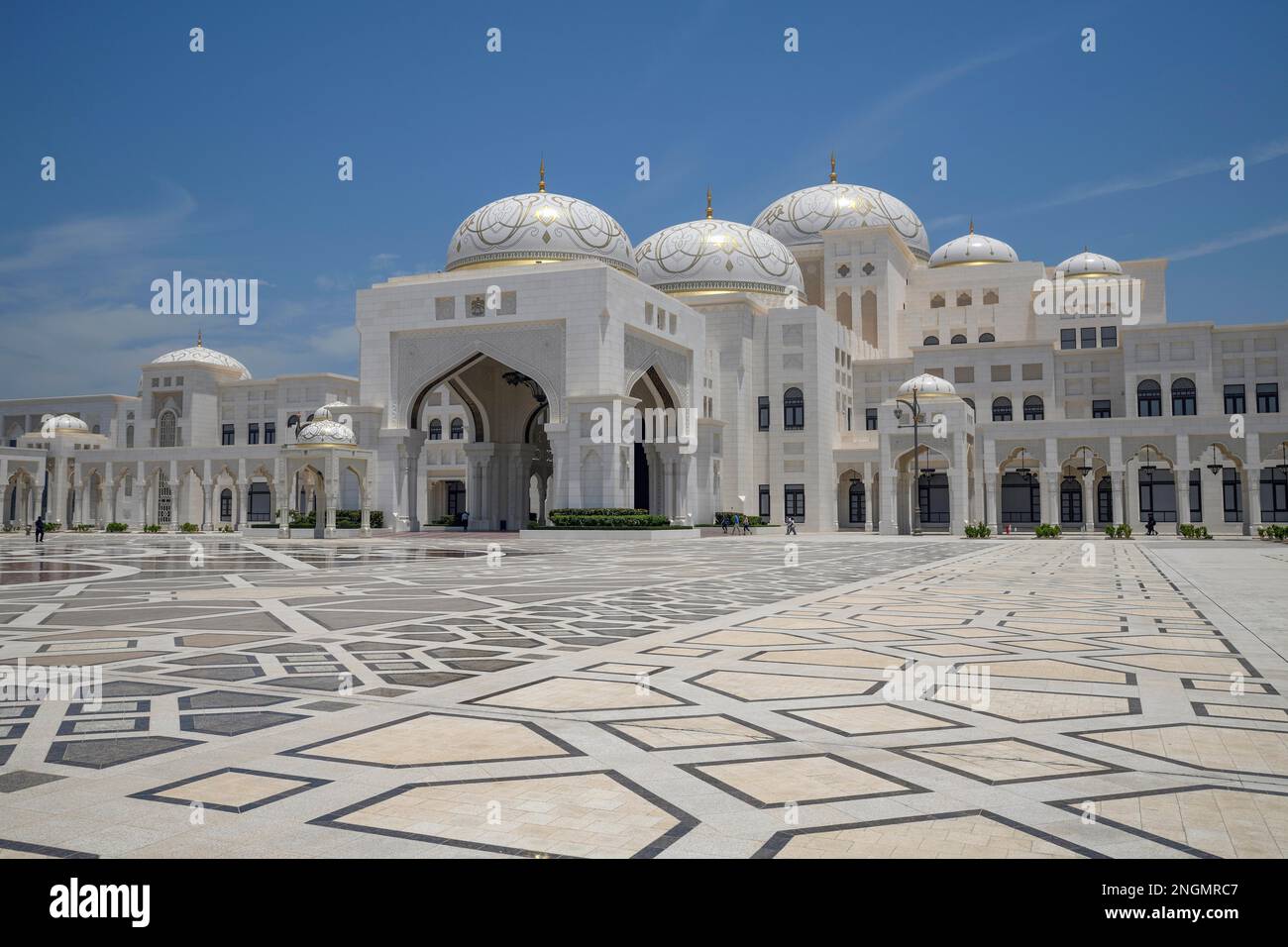 Qasr Al Watan, Präsidentenpalast, Stadt Abu Dhabi, Emirat von Abu Dhabi, Vereinigte Arabische Emirate Stockfoto