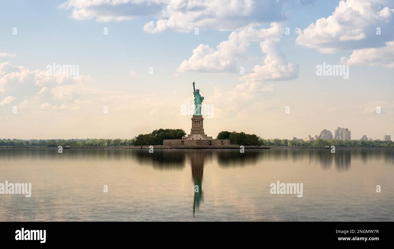 Die berühmte Freiheitsstatue, New york Stockfoto