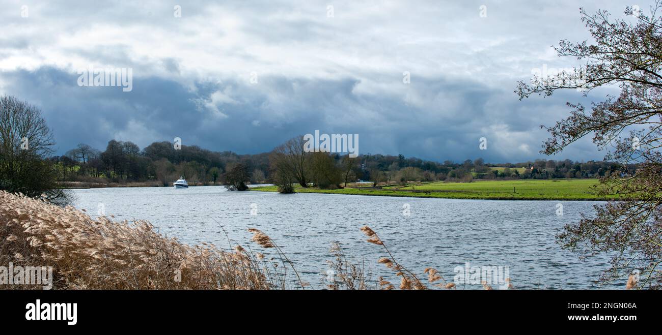 Surlingham, Fluss Yare Stockfoto