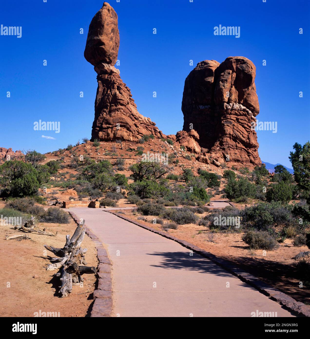 Ausgewogene Rock im Arches National Park Stockfoto