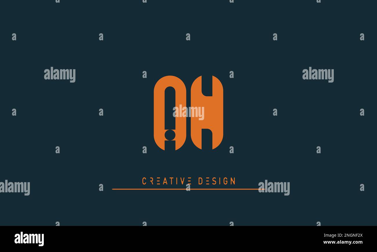 Buchstaben Buchstaben Initialen Monogramm Logo AN,NA Stock Vektor