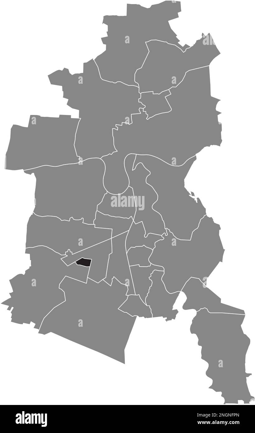 Ortskarte des ZOBERBERG BOROUGH, DESSAU Stock Vektor