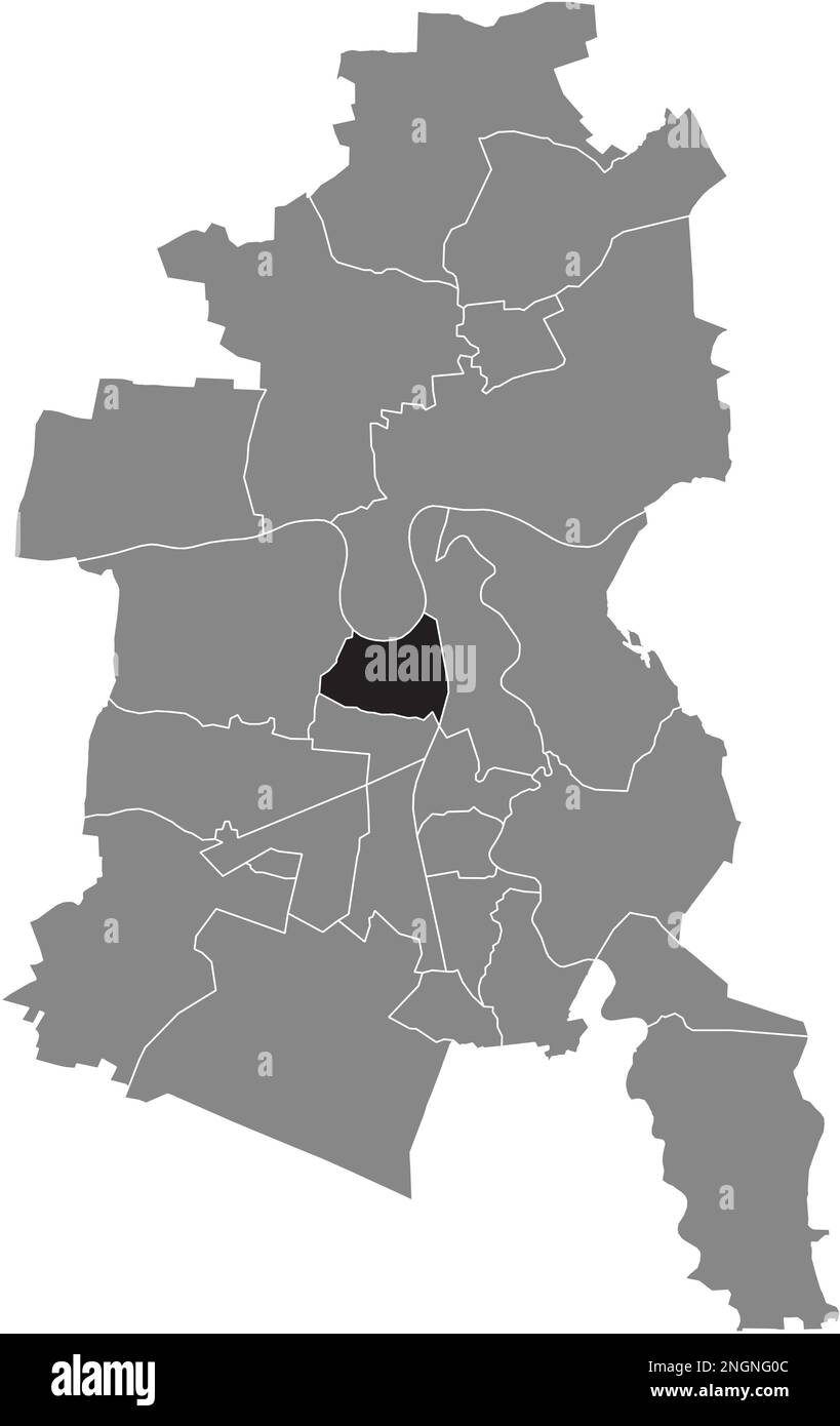 Ortskarte des ZIEBIGK BOROUGH, DESSAU Stock Vektor