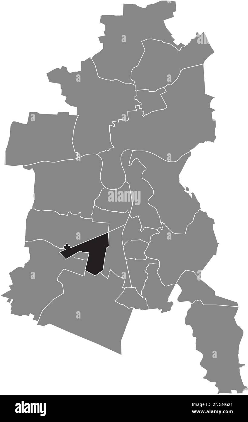 Ortskarte der ALTEN BOROUGH, DESSAU Stock Vektor