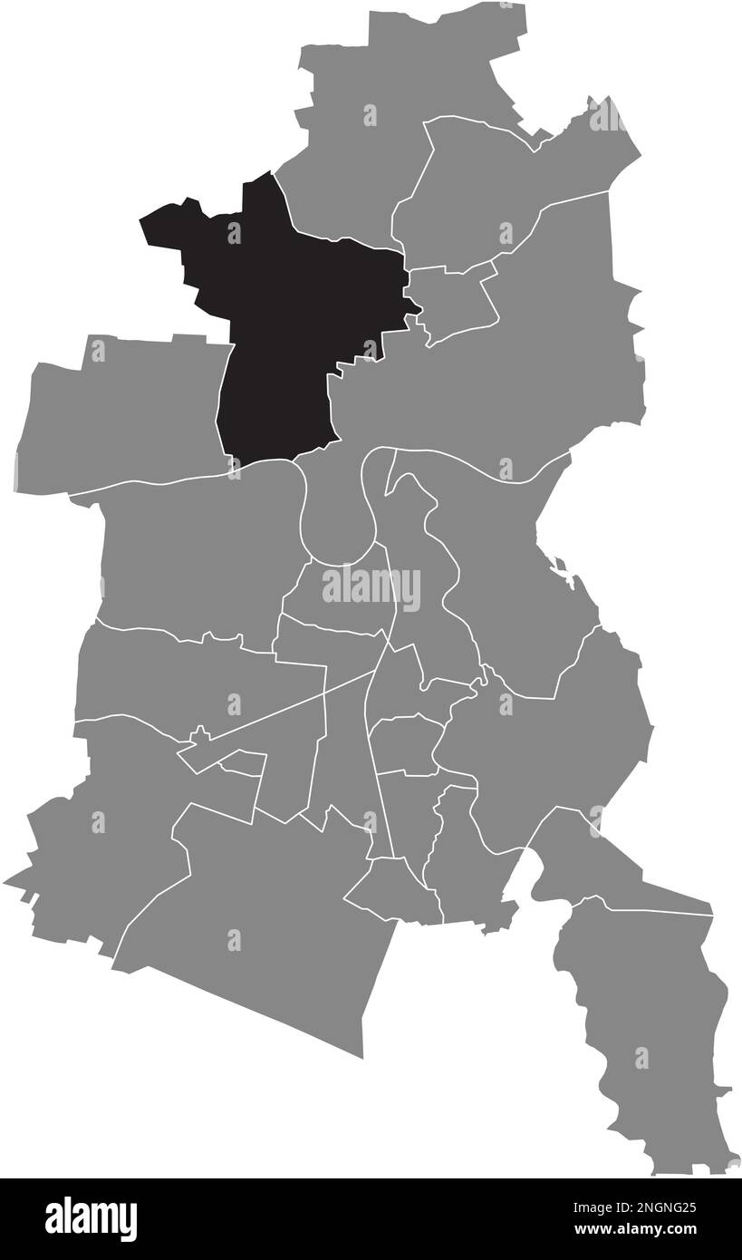 Ortungskarte der RODLEBEN BOROUGH, DESSAU Stock Vektor