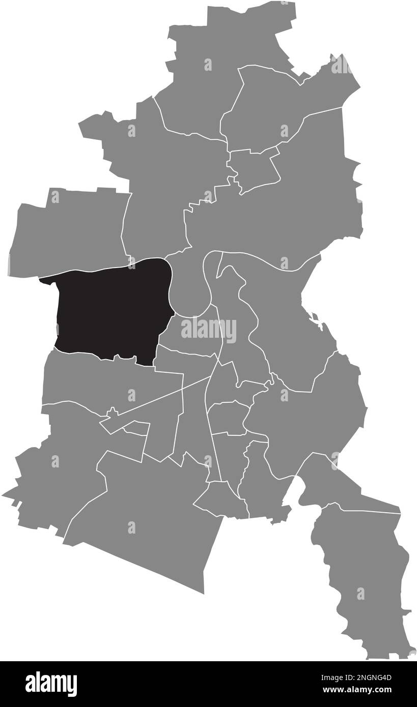 Lageplan der GROSSKÜHNAU BOROUGH, DESSAU Stock Vektor