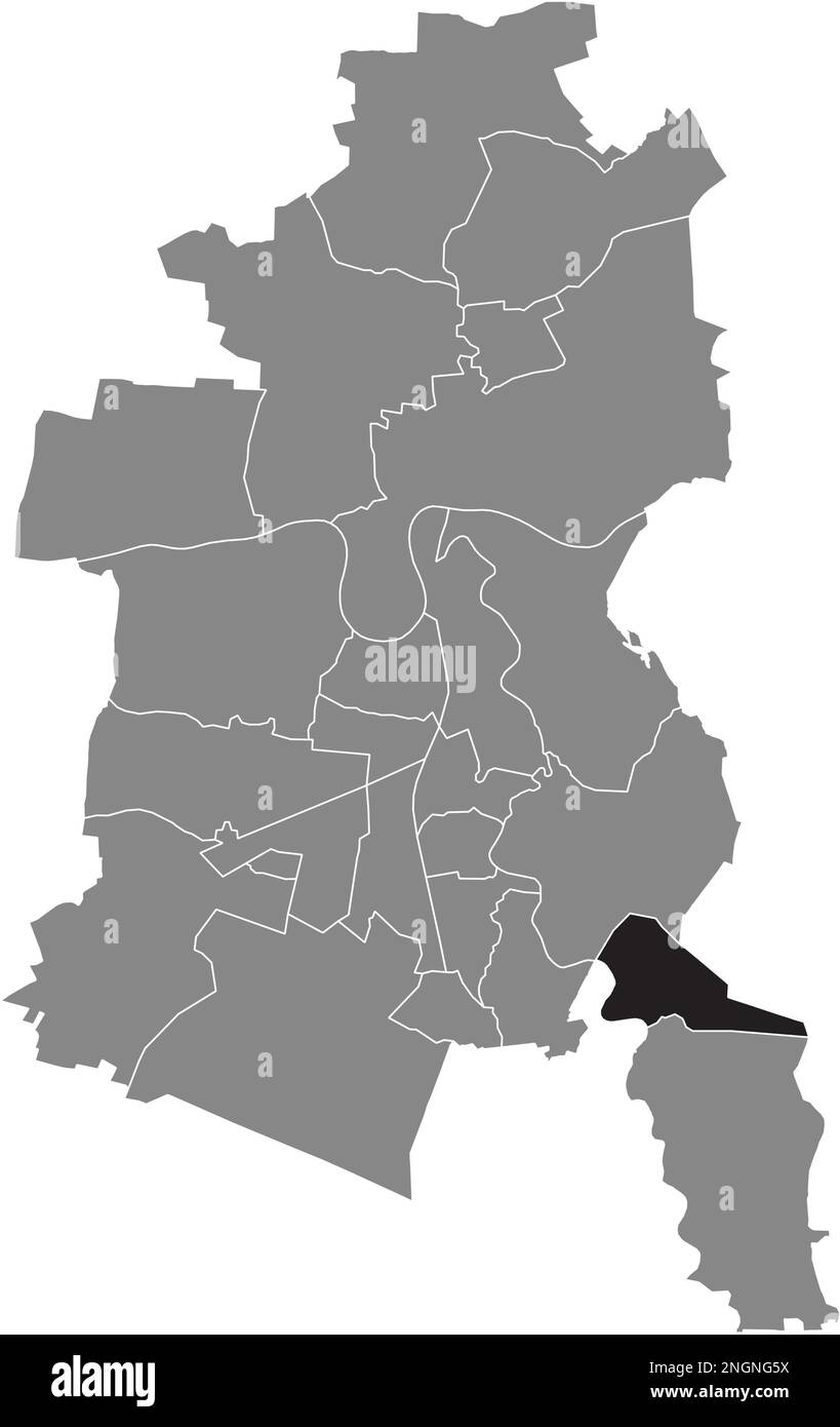 Ortskarte des KLEUTSCH BOROUGH, DESSAU Stock Vektor