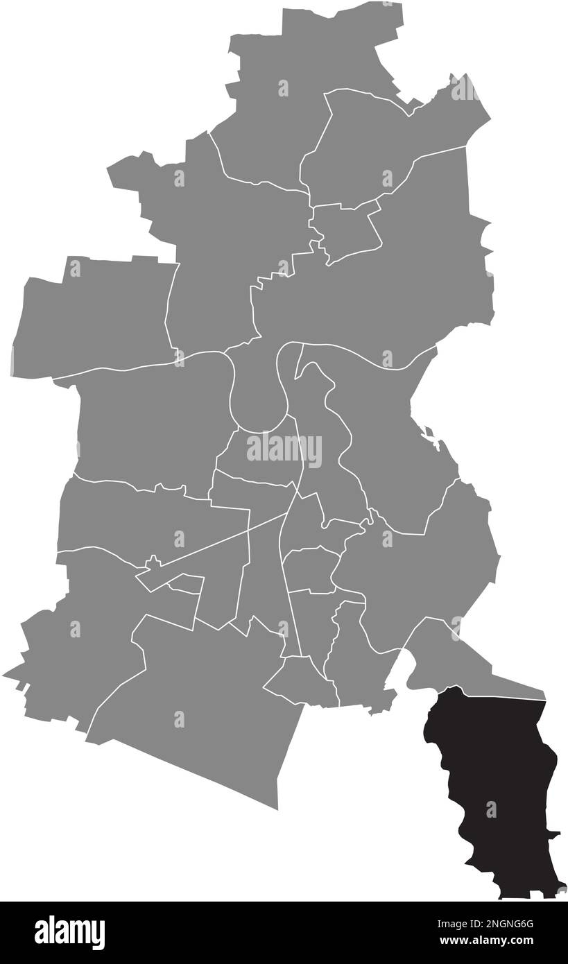 Ortskarte der SOLLNITZ BOROUGH, DESSAU Stock Vektor