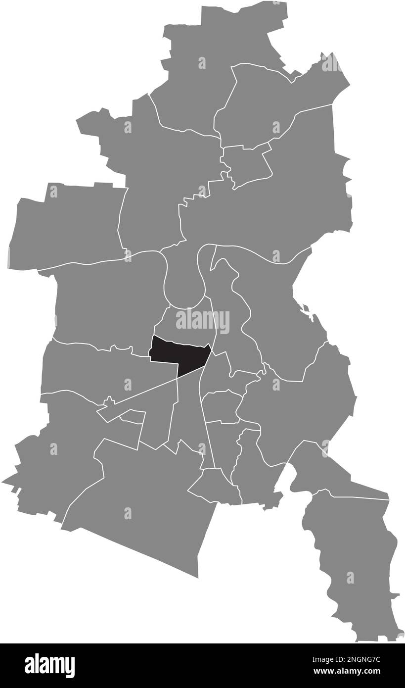 Ortungskarte des SIEDLUNG BOROUGH, DESSAU Stock Vektor