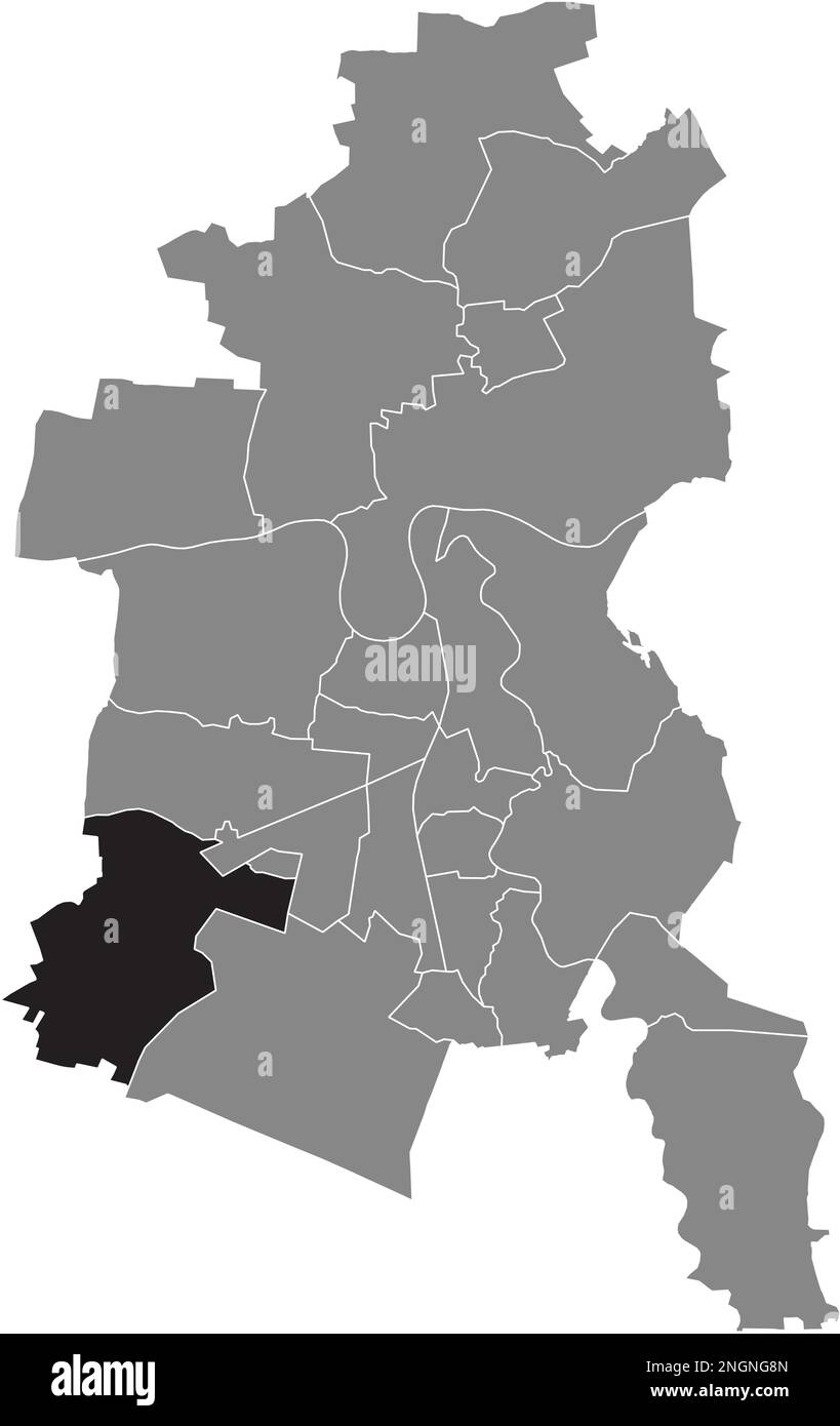 Ortskarte des MOSIGKAU BOROUGH, DESSAU Stock Vektor