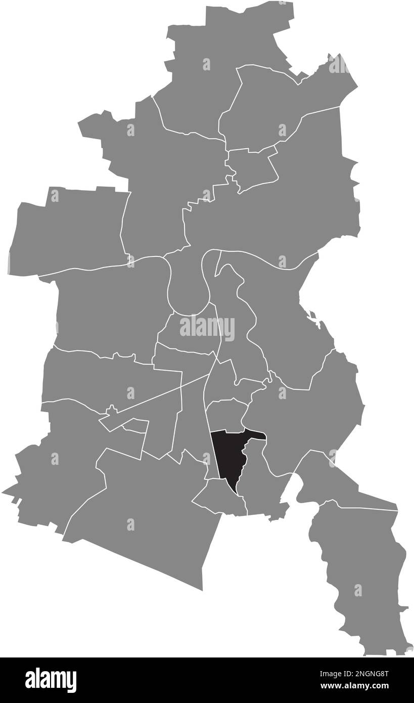 Ortskarte des Süd-BEZIRKS, DESSAU Stock Vektor