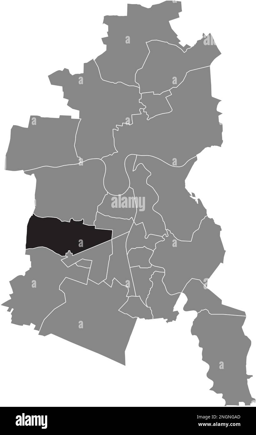 Lageplan des KLEINKÜHNAU BOROUGH, DESSAU Stock Vektor