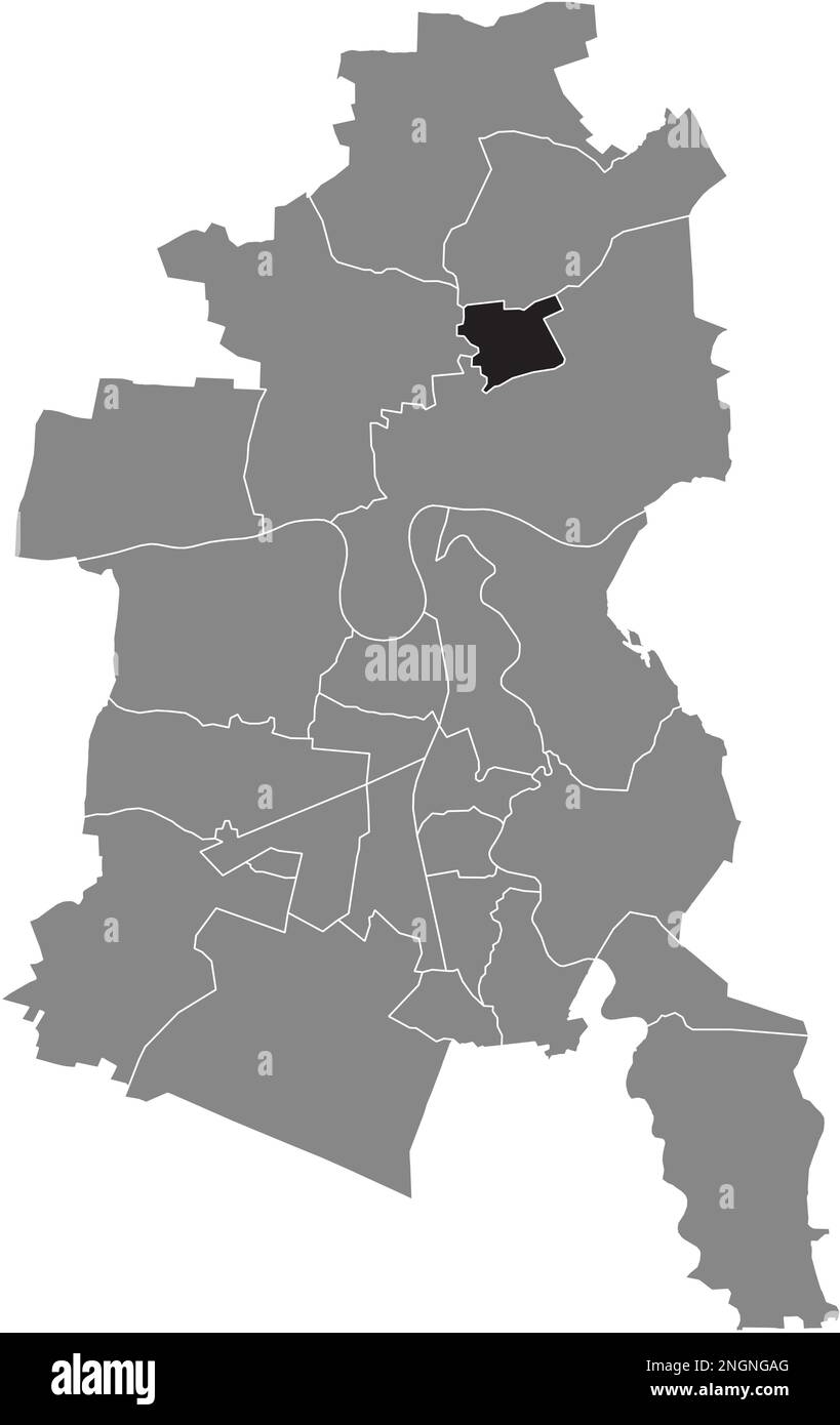 Ortskarte der MEINSDORF BOROUGH, DESSAU Stock Vektor