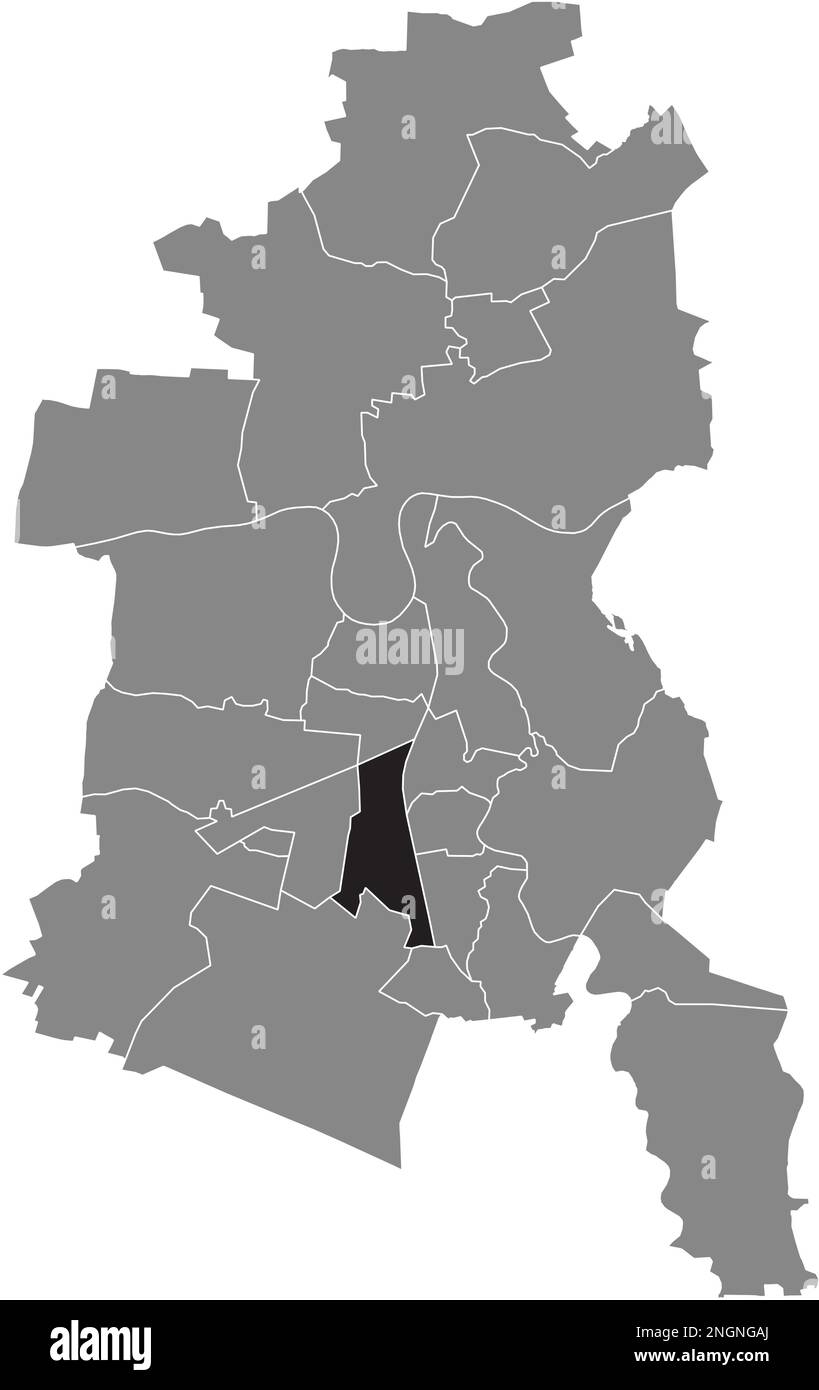 Ortungskarte des WEST BOROUGH, DESSAU Stock Vektor