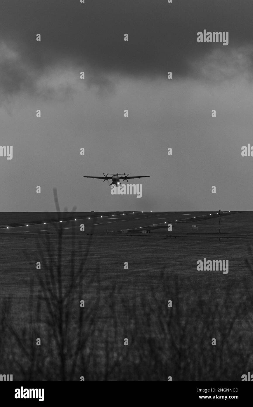 Aer Lingus startet vom Flughafen Leeds Bradford Stockfoto