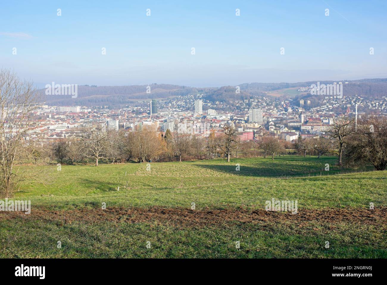 Lörrach, eine kleine Stadt in süddeutschland Stockfoto