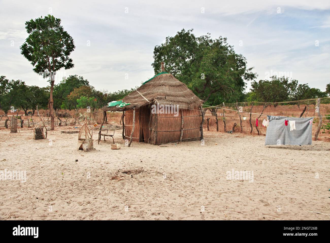 SIPO-Dorf nahe Toubacouta in Senegal, Westafrika Stockfoto