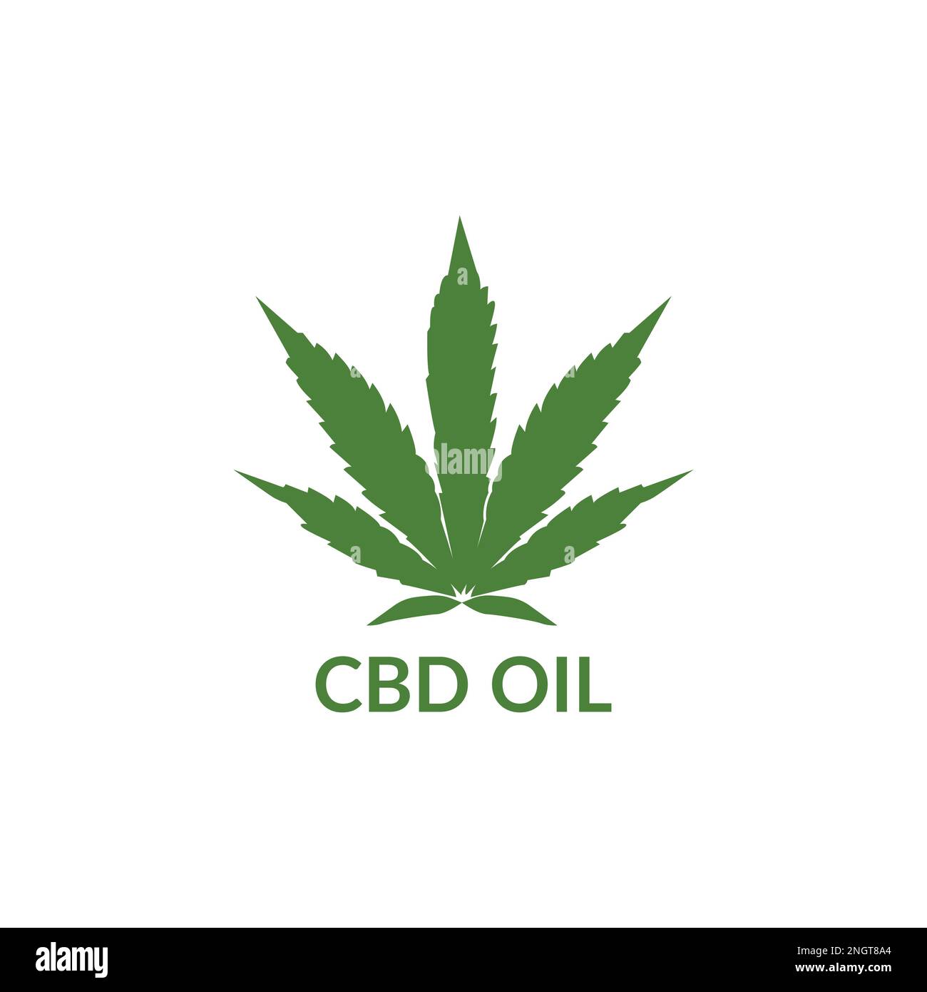 CBD-Logo, Symbol oder Symbol für cbd-Öl-Etikettenvorlage, Marihuana, Hanföl-Etikett, cbd-Symbol für Apps und Web- und cbd-Flaschenöl-Vektor Stock Vektor