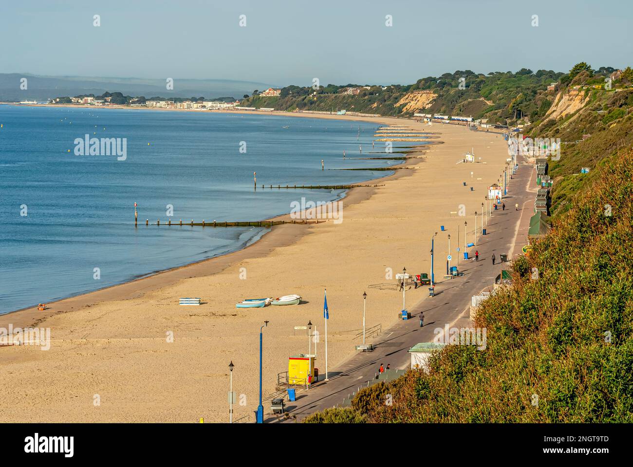 Bournemouth Beach in Dorset, Südengland. Stockfoto